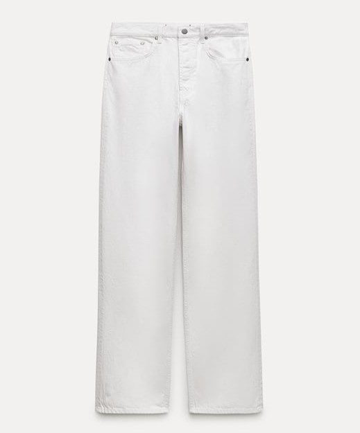 Jean blanc, Zara.