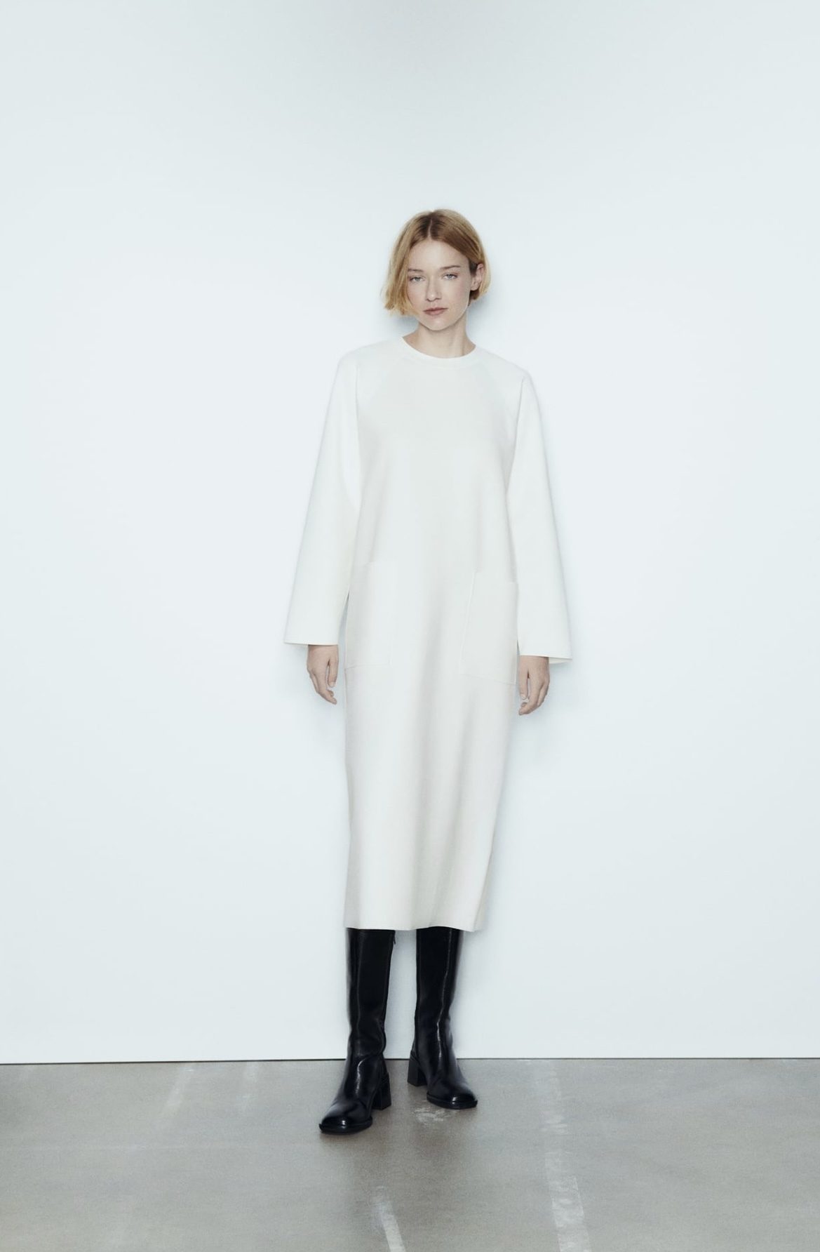 Robe blanche Zara (39,95 euros).