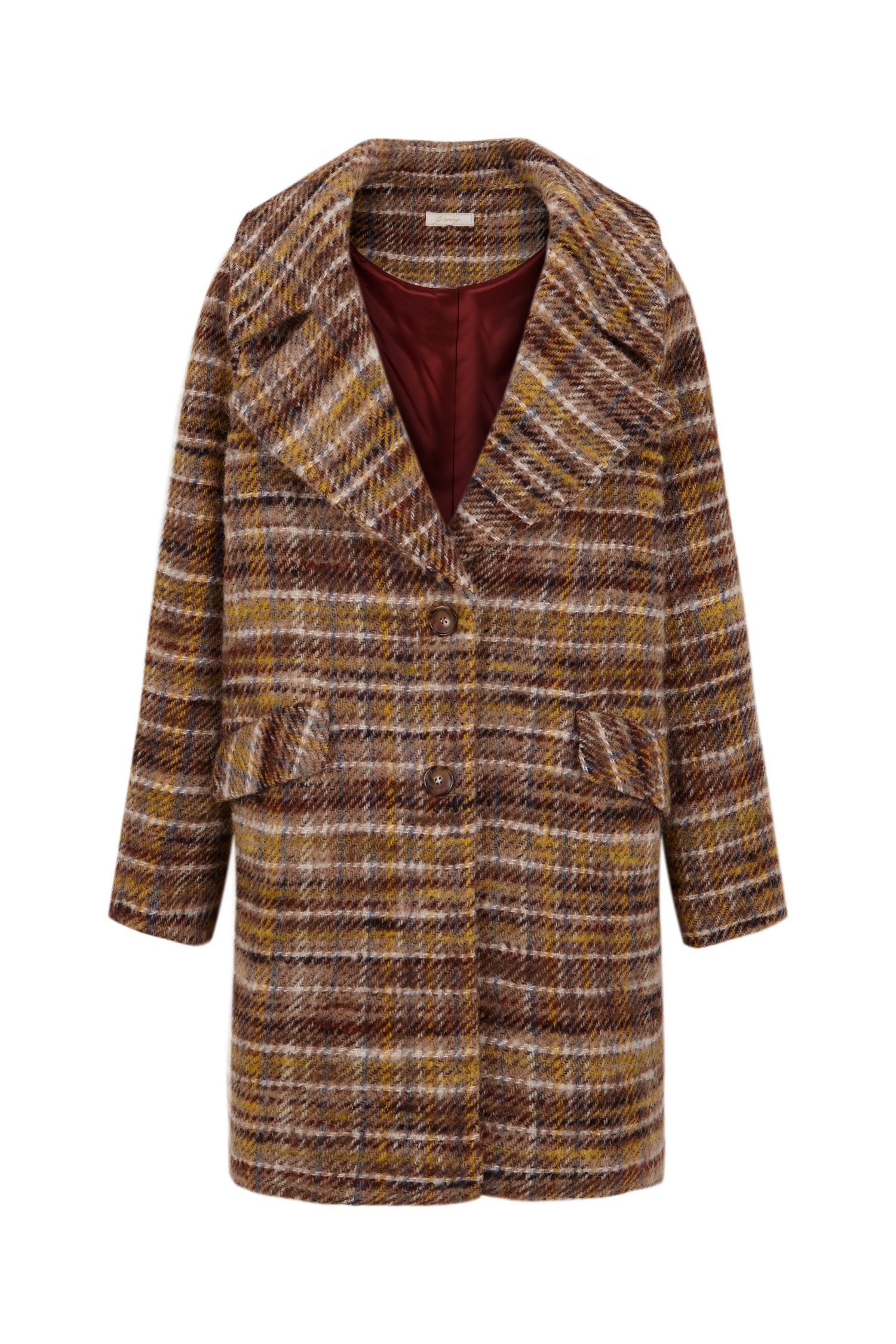 Manteau à carreaux Is Coming (315 euros).