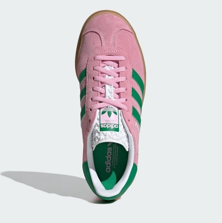 Adidas Gazelle en rose et vert