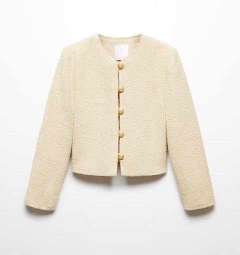 Veste en tweed mangue.