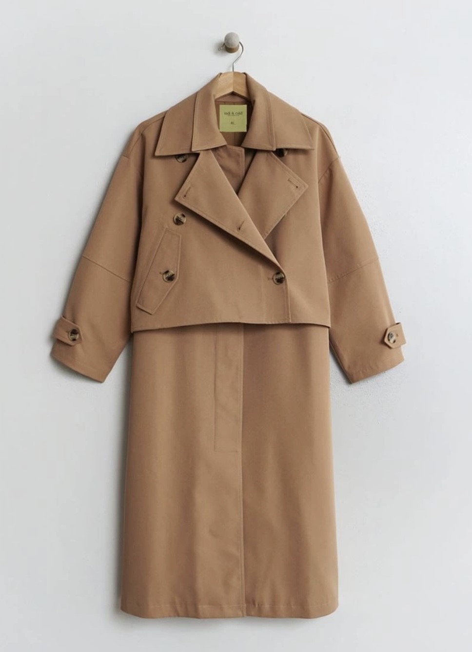 trench-coat amovible indi & cold
