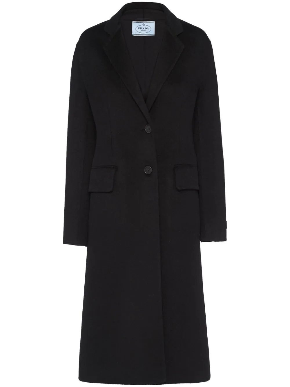 Manteau noir Prada.