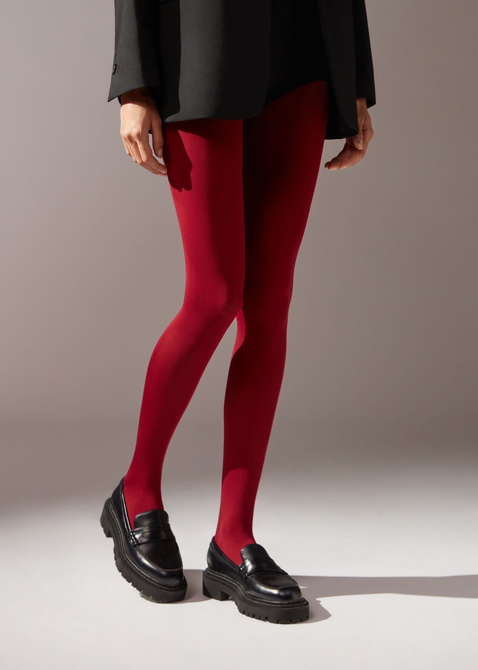 Collant rouge doux au toucher Calzedonia