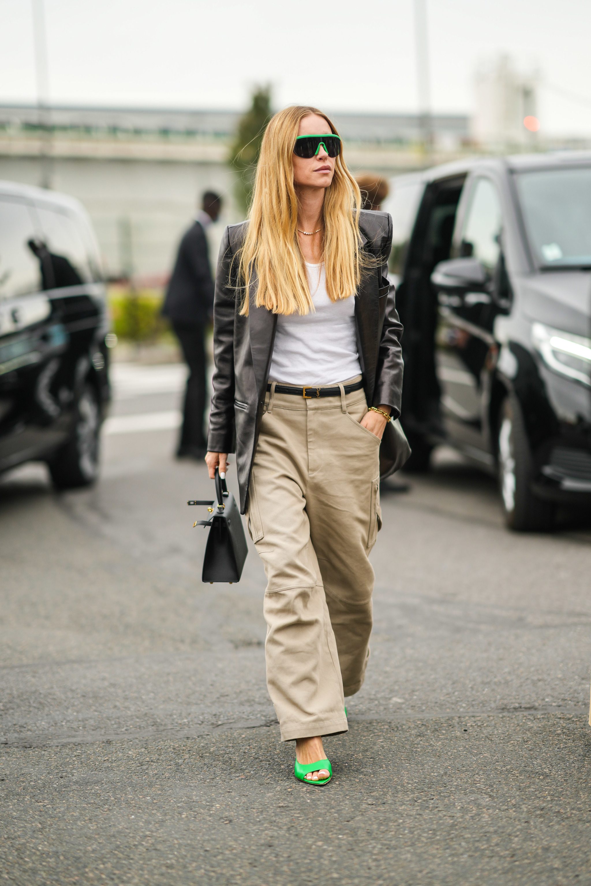 Pernille Teisbaek en pantalon cargo