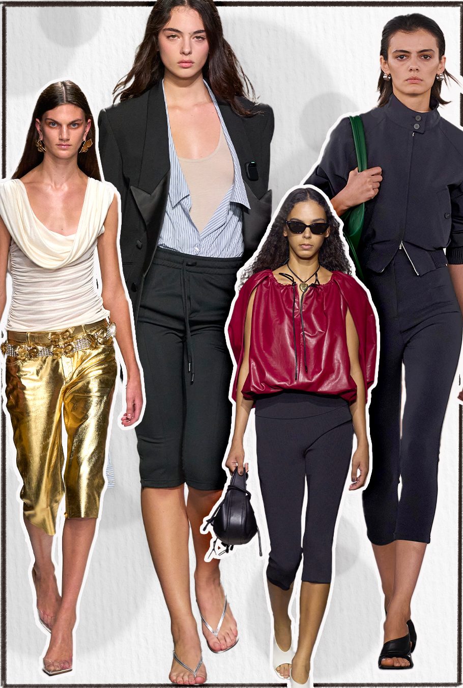 Looks du défilé printemps-été 2024 avec pantalon