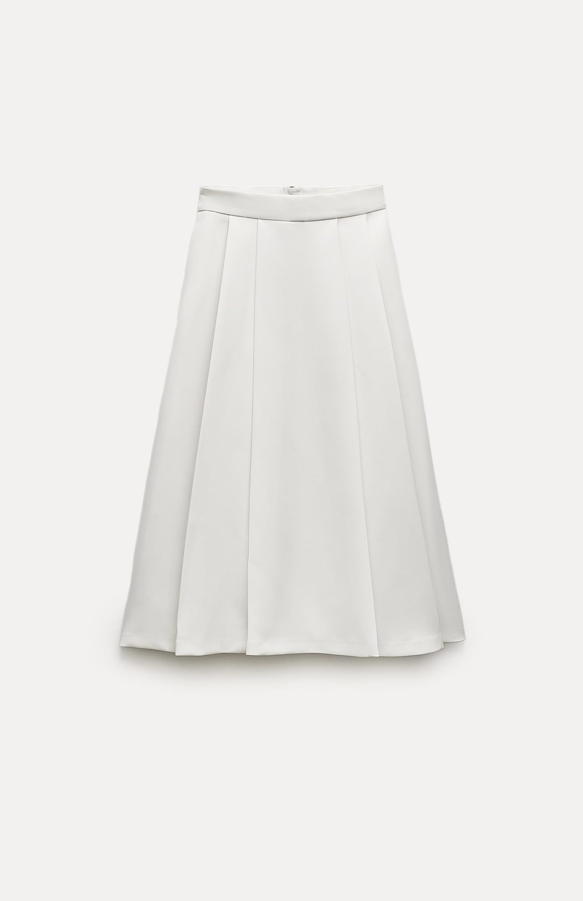 Jupe midi plissée large Zara (69,95 euros)