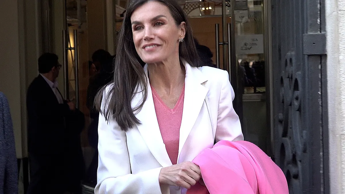 La reine Letizia et son look crème et fraise pour sa rencontre avec Martin Scorsese