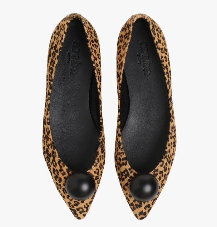 Ballerines à imprimé animalier Adeba.