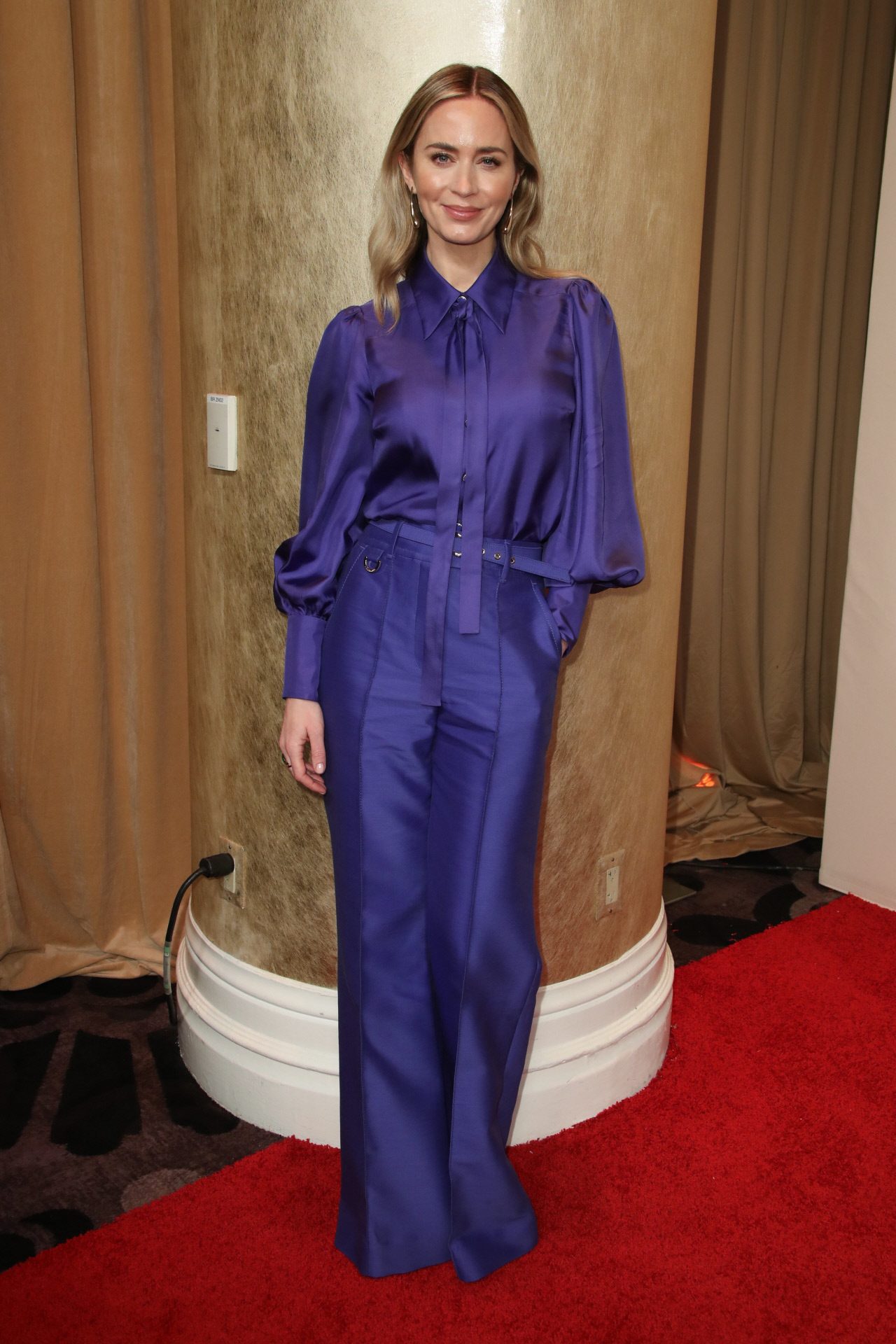 Emily Blunt au déjeuner des nominés aux Oscars.