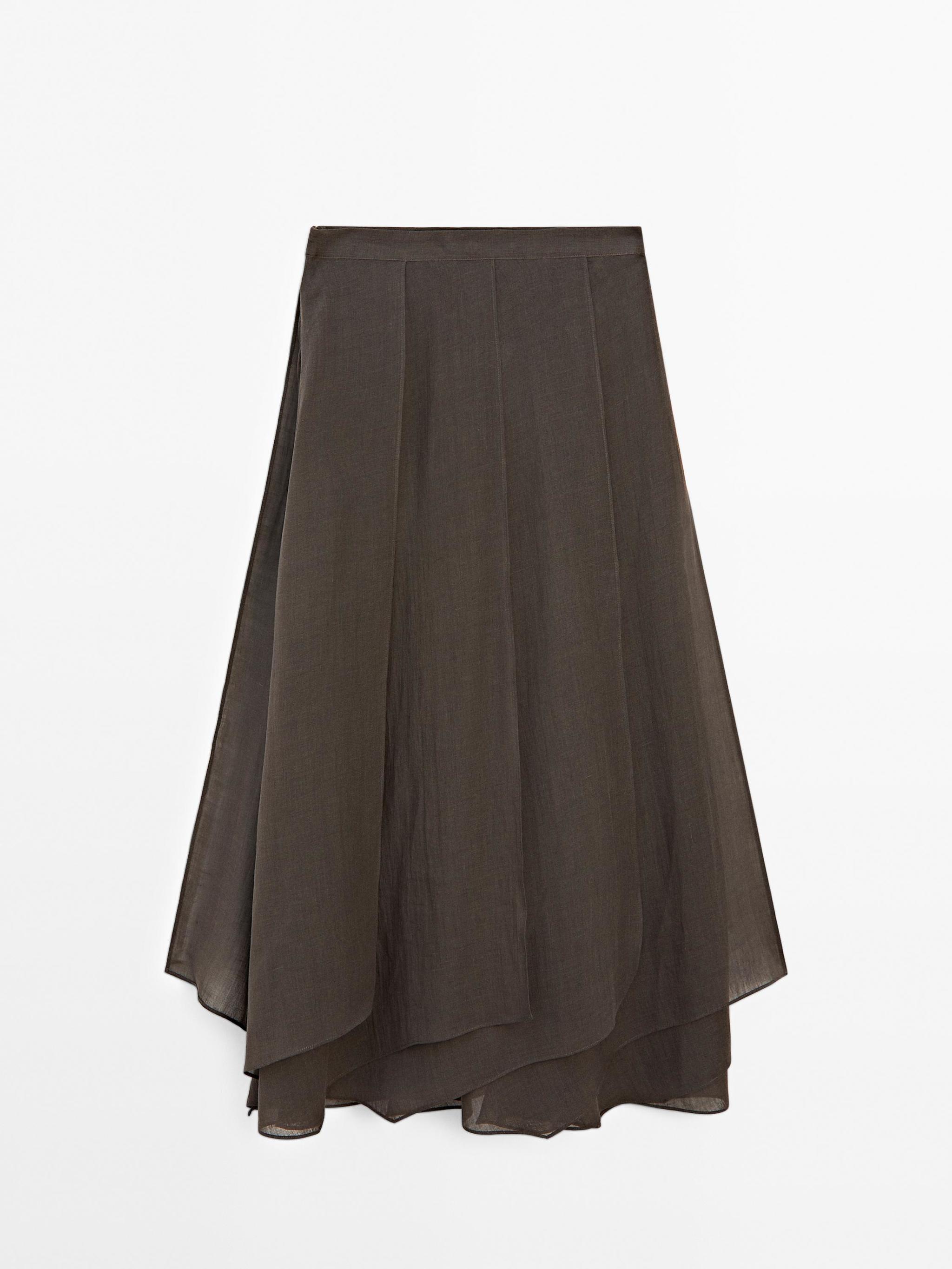 Mélange de liquide à jupe longue Ramio de Massimo Dutti (79,95 euros) Réf. 5265/588