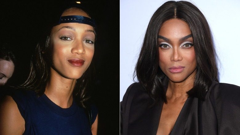 Tyra Banks avant et après son travail de nez
