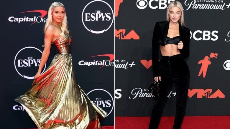 Olivia Dunne pose à l'ESPYS et aux VMA MTV