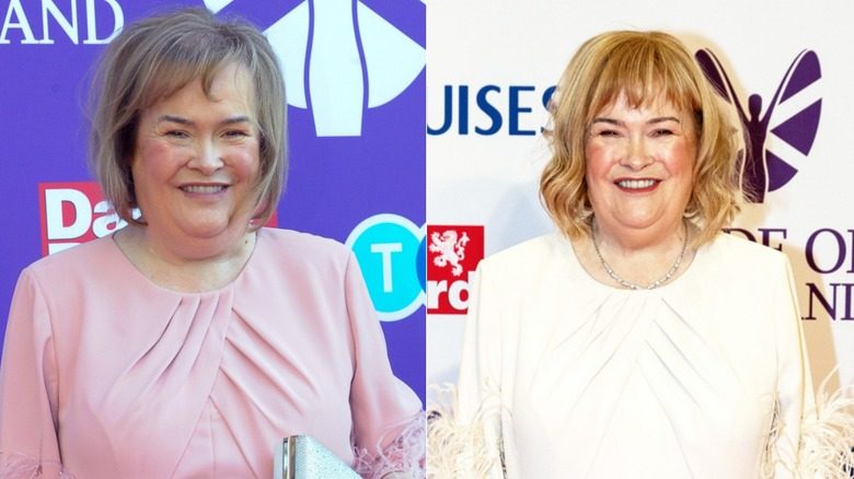 Susan Boyle aux cheveux blonds