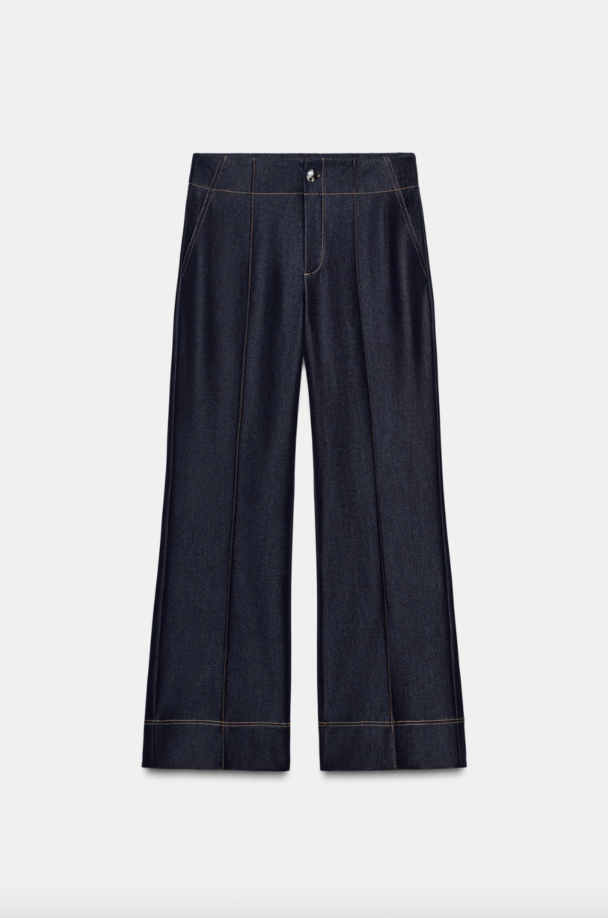 Jean taille haute (29,95 euros)