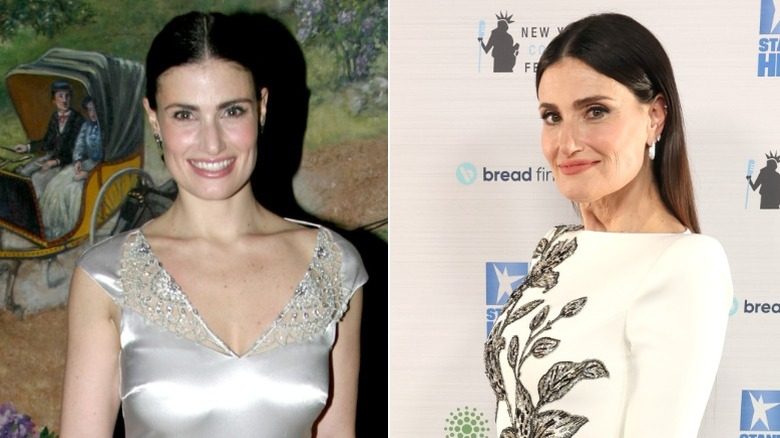 Idina Menzel en 2003 et en 2025