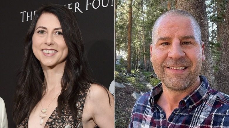 MacKenzie Scott et Dan Jewett souriant sur une photo côte à côte