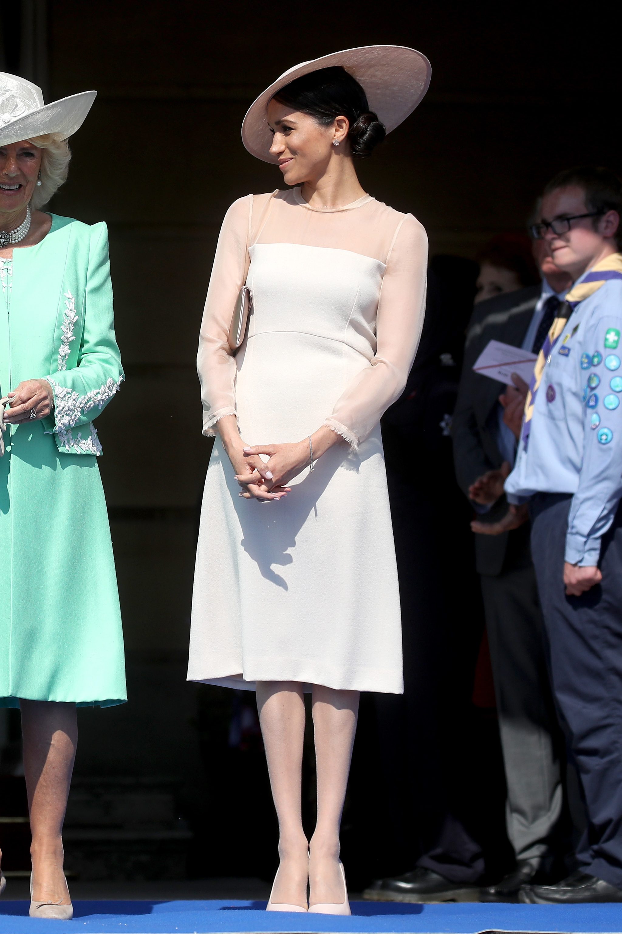 Meghan Markle en bas de cristal.
