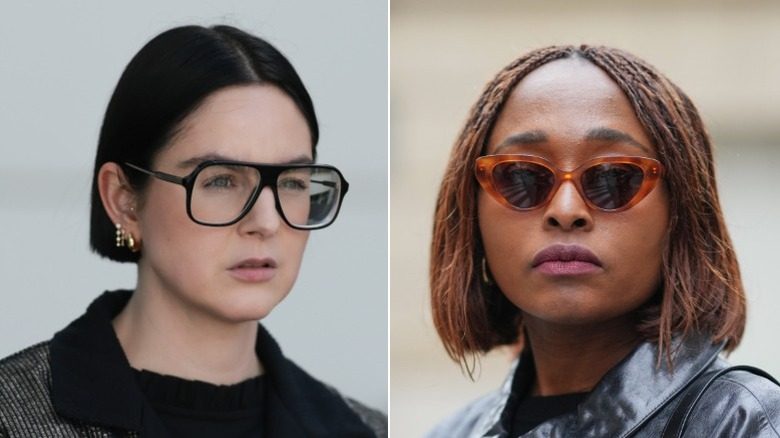 Deux femmes exhibent des coupes carrées
