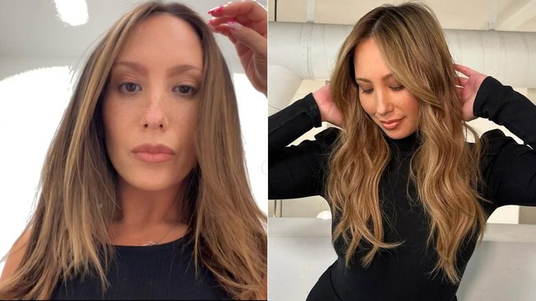 Cheryl Burke prend un selfie avec de nouveaux cheveux blonds