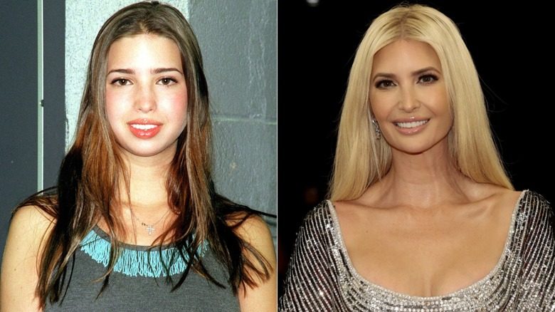 Ivanka Trump avec sa couleur de cheveux naturelle et son blond platine