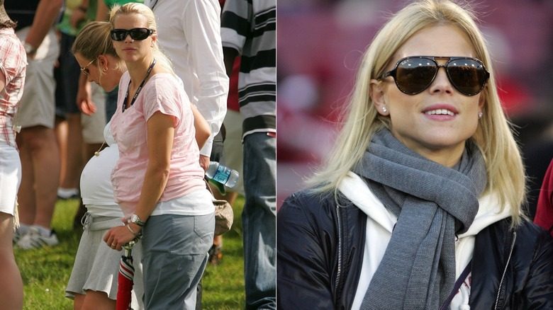 Elin Nordegren portait des lunettes de soleil en 2007 et 2009