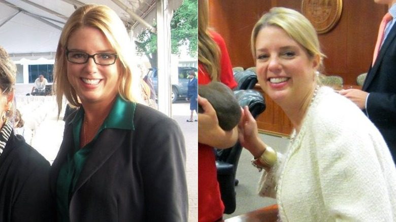 Pam Bondi sur d'anciennes photos de campagne portant des vestes de costume