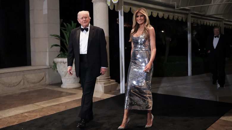 Donald et Melania Trump souriants
