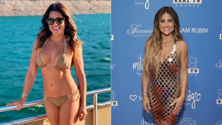 Alison Victoria en bikini et robe argentée