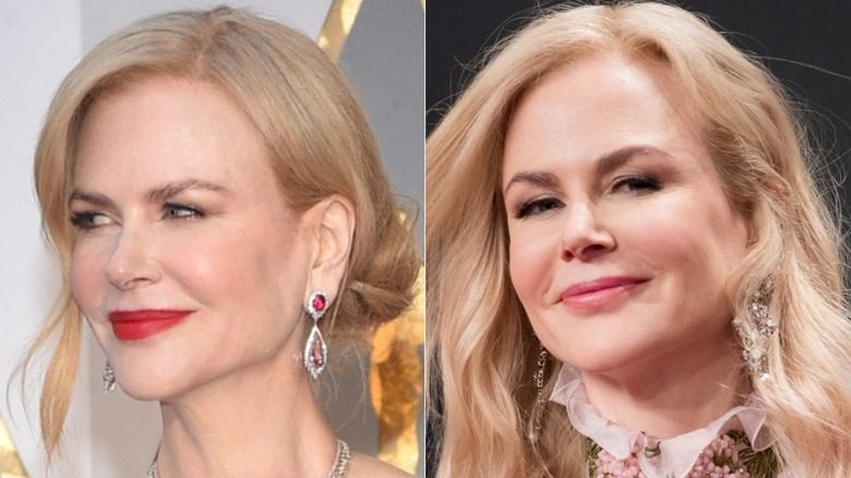 Nicole Kidman arrive à la 89e cérémonie annuelle des Oscars au Hollywood & Highland Center le 26 février 2017 à Hollywood, Californie (2017) ; Nicole Kidman arrive pour la Goldene Kamera le 4 mars 2017 à Hambourg, en allemand (2017)
