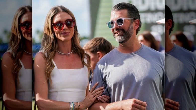 Bettina Anderson s'accroche à son partenaire Donald Trump Jr.