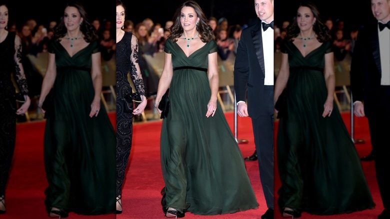 Catherine, duchesse de Cambridge, à la cérémonie des EE British Academy Film Awards (BAFTA) au Royal Albert Hall le 18 février 2018.