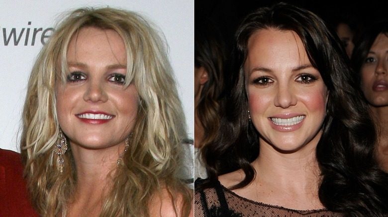 Britney Spears en 2006 et 2010