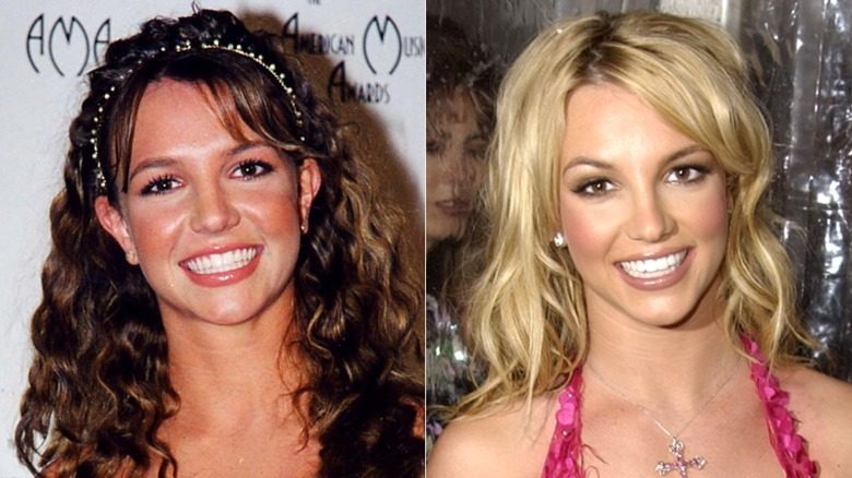 Britney Spears en 1998 et 2002