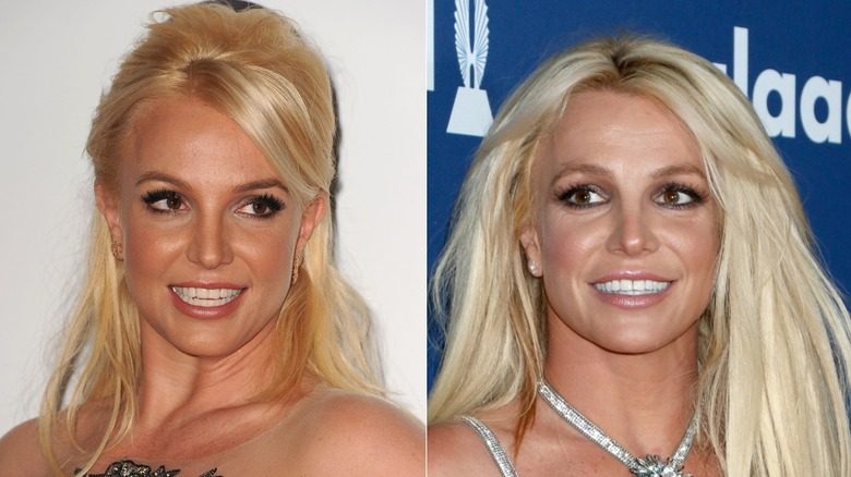 Britney Spears en 2014 et 2018