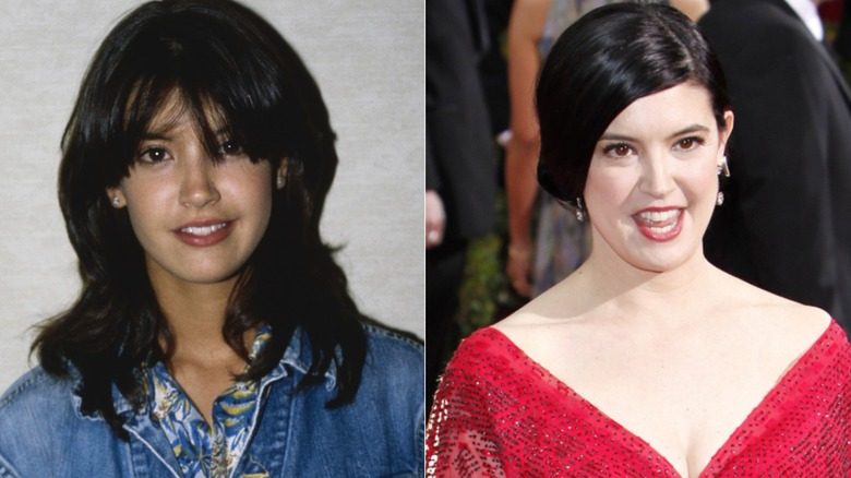 Une image côte à côte de Phoebe Cates dans les années 1980 et en 2009