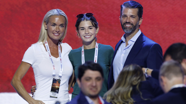 Vanessa Trump, Kai Trump et Donald Trump Jr. au RNC 2024