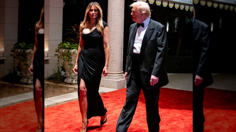 Melania Trump et Donald Trump le soir du Nouvel An