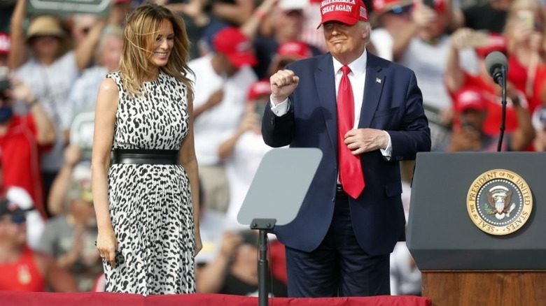 Melania Trump aide Donald Trump à faire campagne en Floride