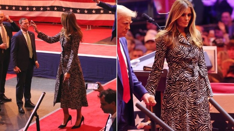 Melania Trump sur scène au Madison Square Garden