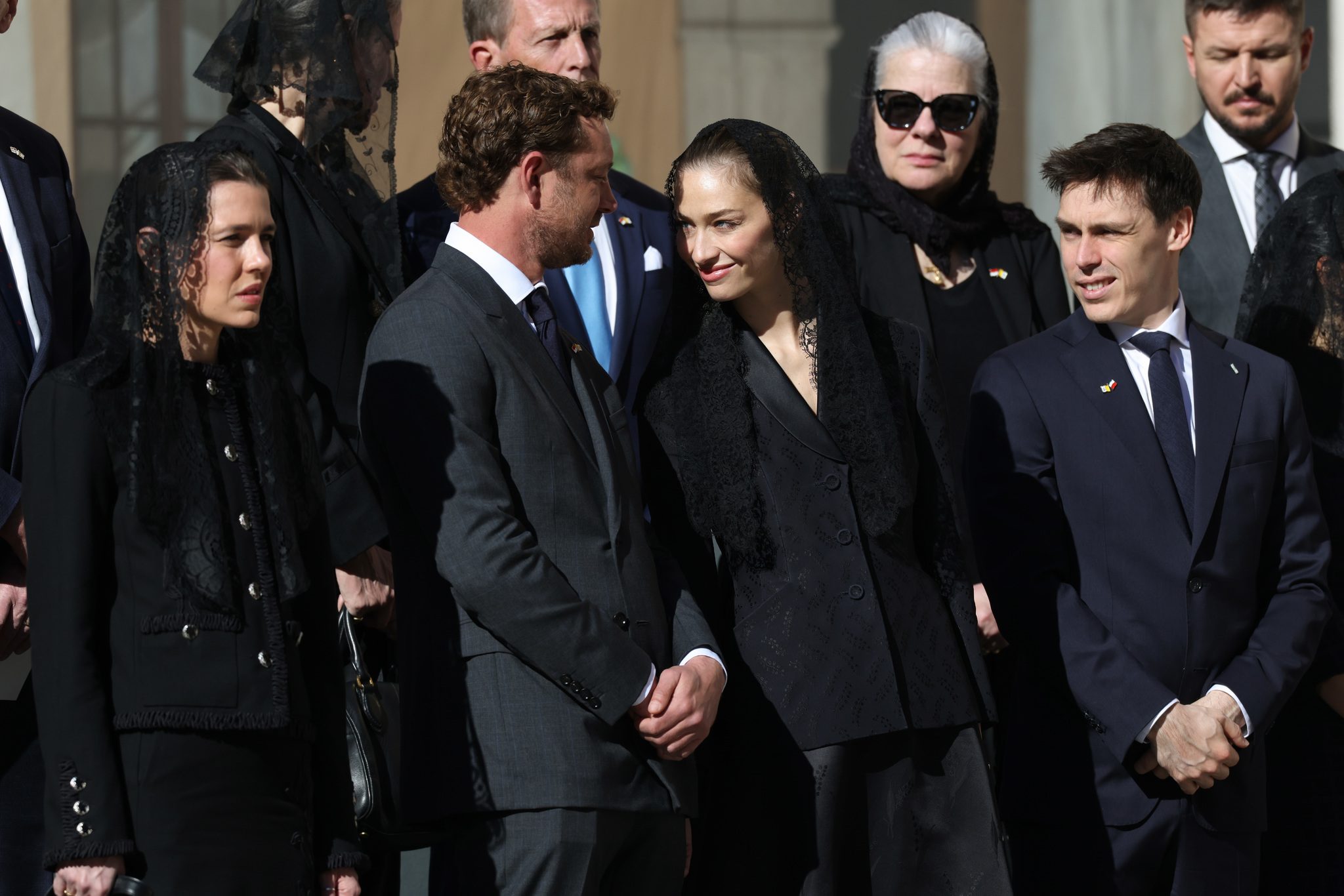 Béatrice Borromée lors de la visite du Pape à Monaco.