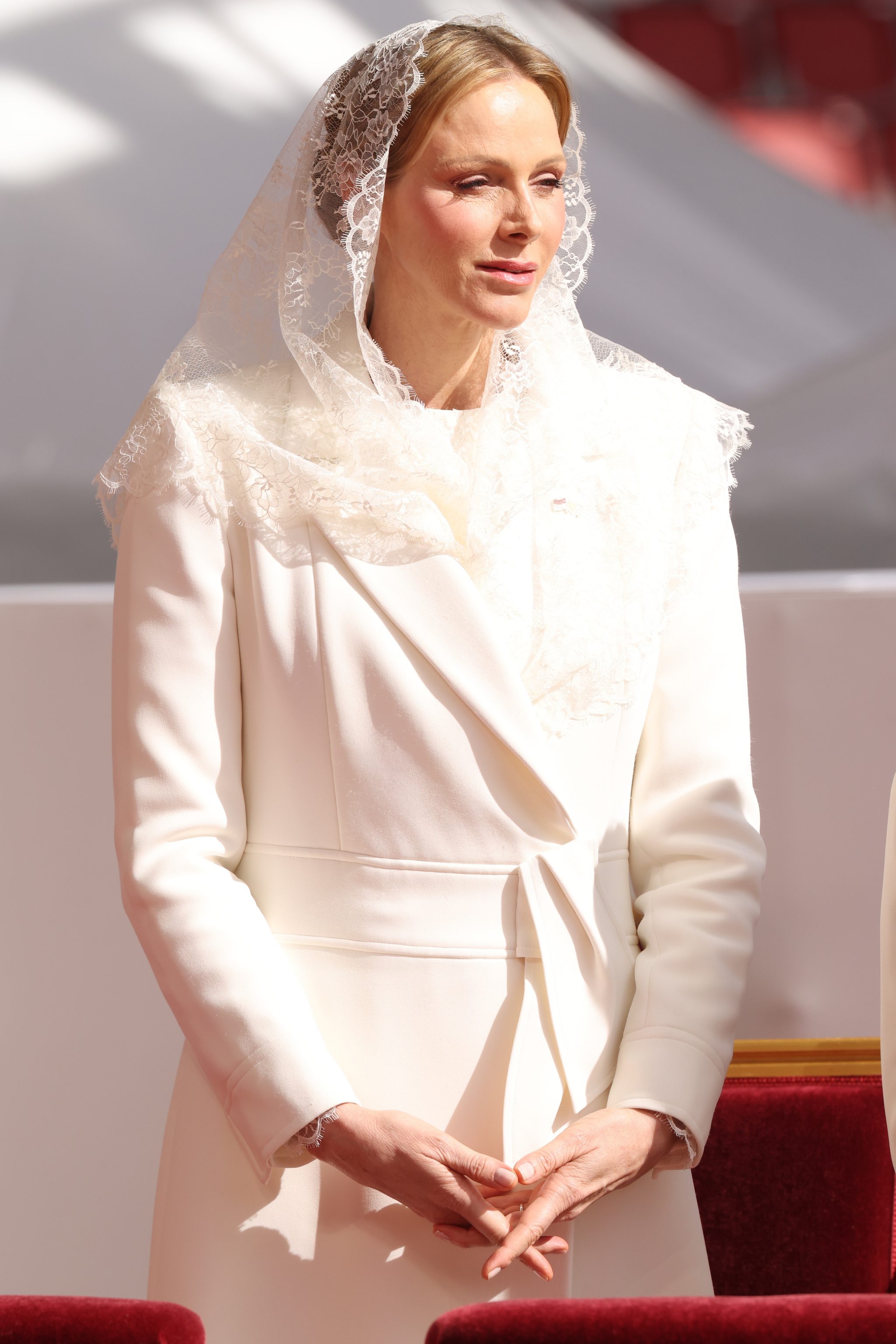 Charlène de Monaco détient le privilège du blanc.