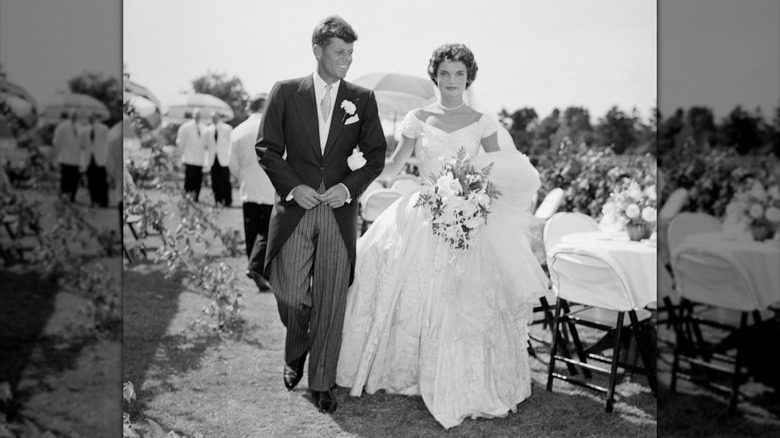 JFK et Jackie Kennedy le jour de leur mariage