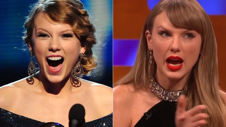 Taylor Swift en 2010 et 2025