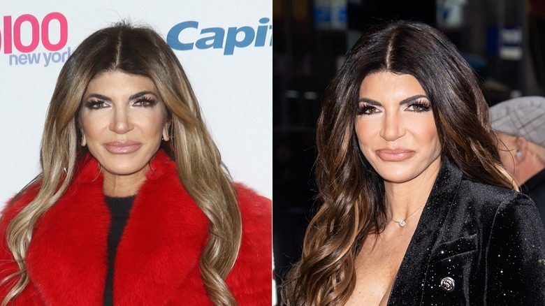 Teresa Giudice avec du rouge à lèvres nude