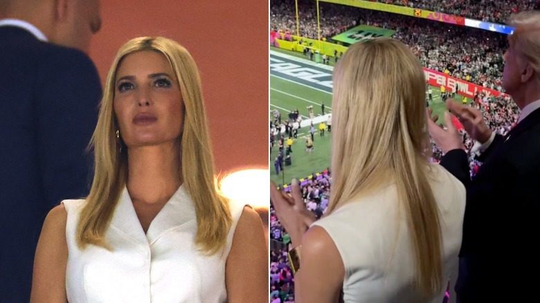 Ivanka Trump au Super Bowl 2025 avec des extensions de cheveux peu flatteuses