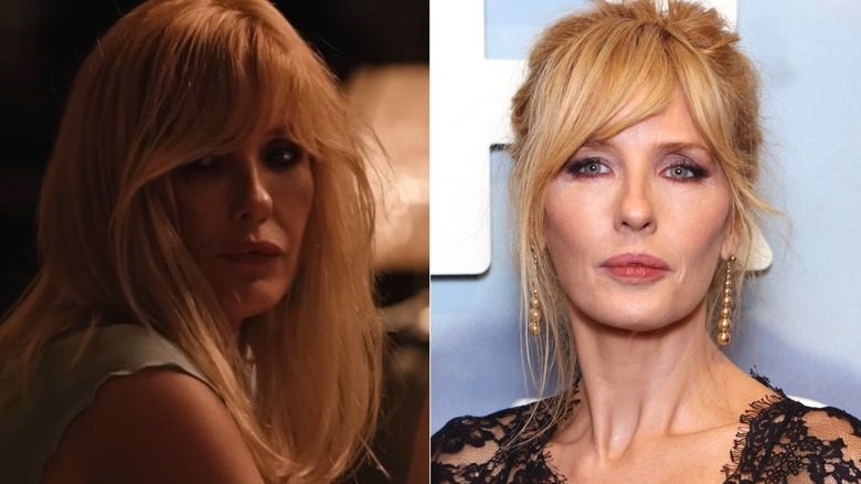 Aux côtés de Kelly Reilly dans le rôle de Beth Dutton et de Reilly dans la vraie vie. À gauche : Reilly dans le rôle de Dutton dans 