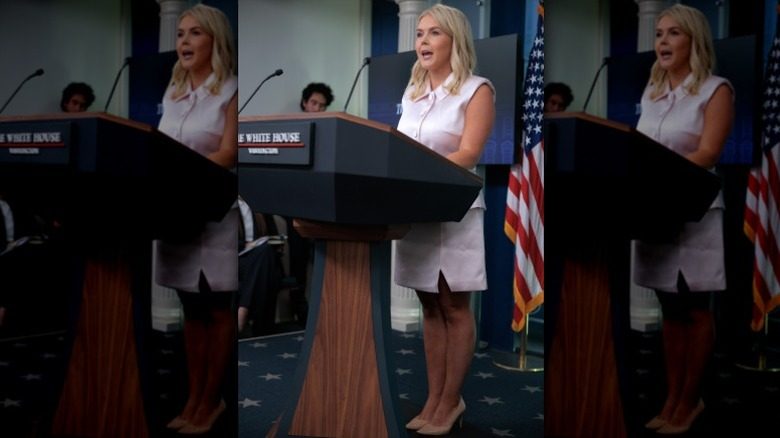 Karoline Leavitt informe la presse des dossiers Epstein