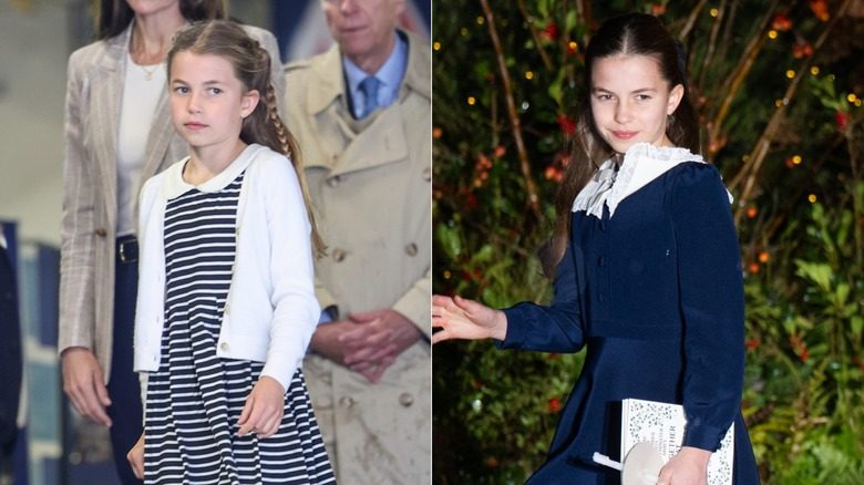 La princesse Charlotte porte des robes
