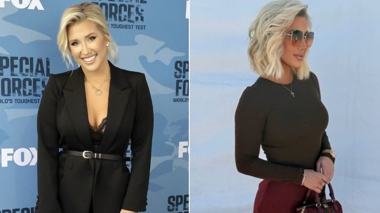 Savannah Chrisley avant et après avoir reçu des injections de GLP 1